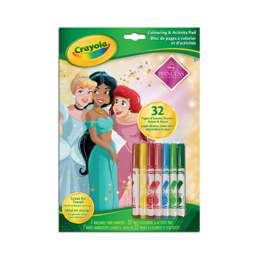 Image of Crayola Colour & Activity Pad, Disney Princess