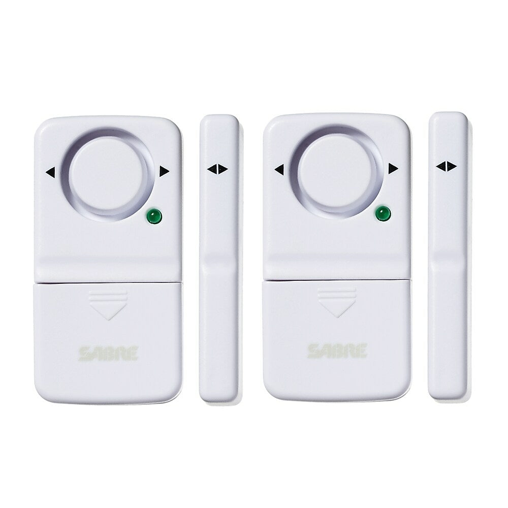 Image of Security Equipment Corp. Door Handle Alarm, 2 Pack (SBCHSDWA2), White