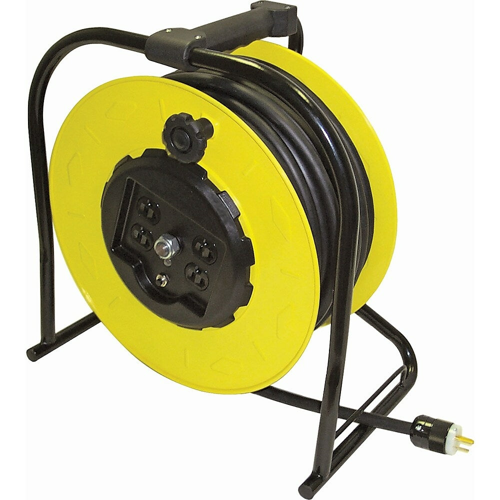 Image of Lind Equipment Hand-Wind Electric Cable Reels, 100' Cord with Plug