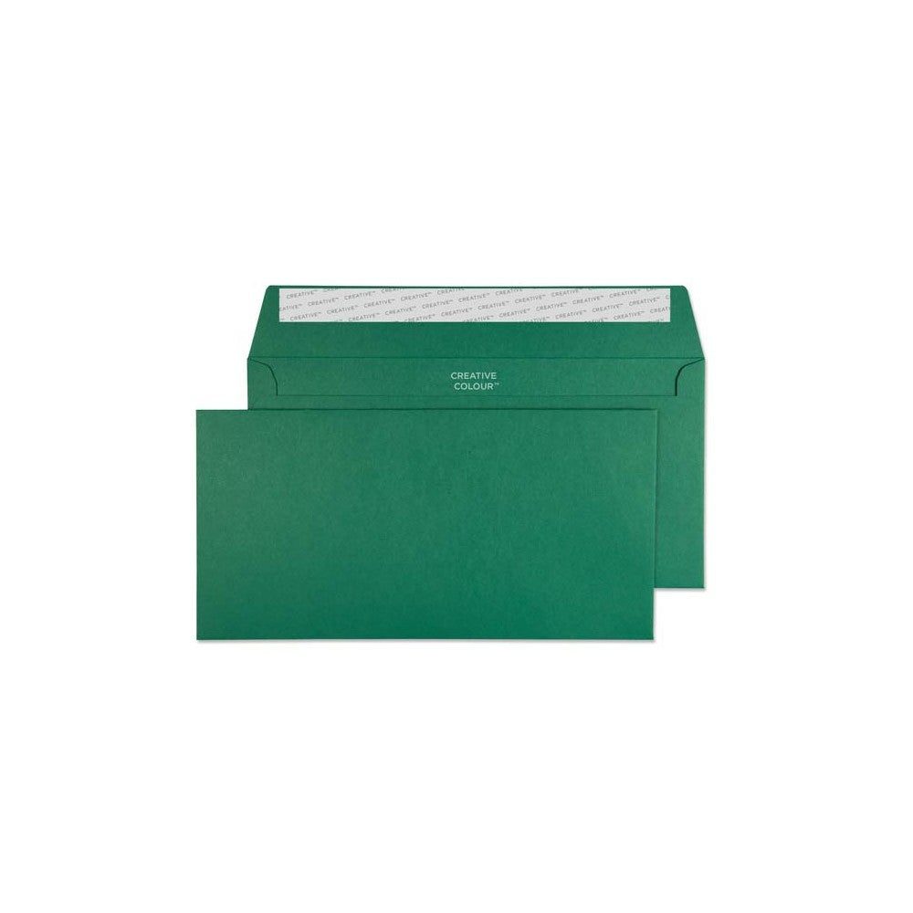 Image of Blake Creative Color Dark Green Invitation Envelopes - 4 1/2" W x 9" L - Alpine Green - 25 Pack, Alpine_Green