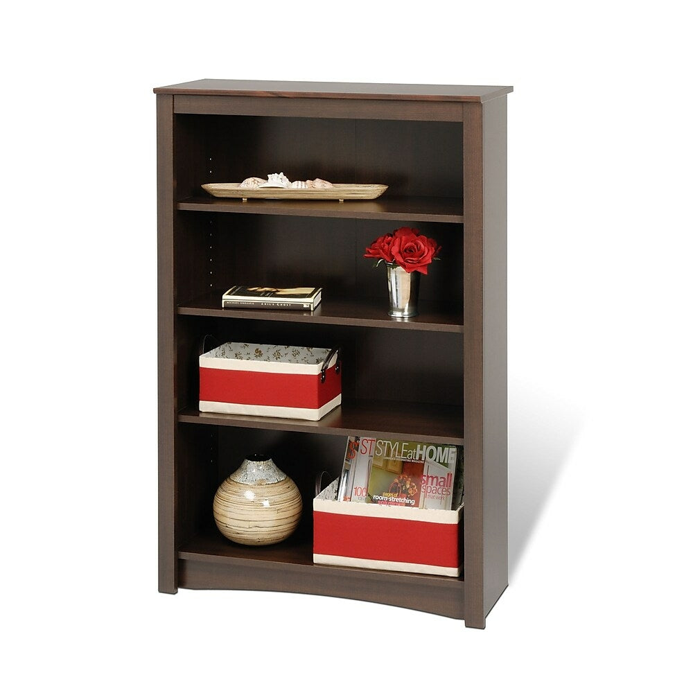 Image of Prepac 4 Shelf Bookcase, Espresso