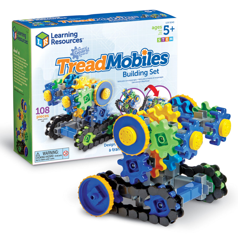 Image of Learning Resources Gears Gears Gears Treadmobiles - Multicolor