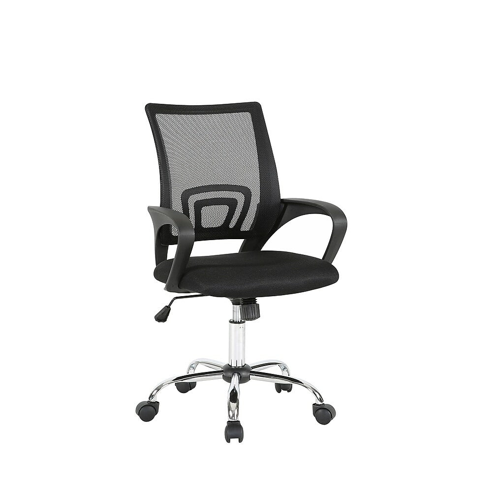 Image of TygerClaw TYFC21030 Professional Air Grid Mid Back Mesh Office Chair, Black