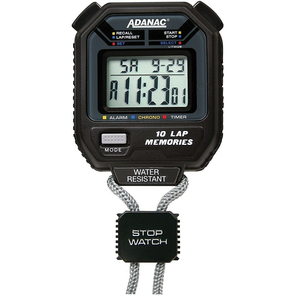 Image of Marathon 10 Memory Digital Stopwatch, with Timer and Pacer (ST083006)