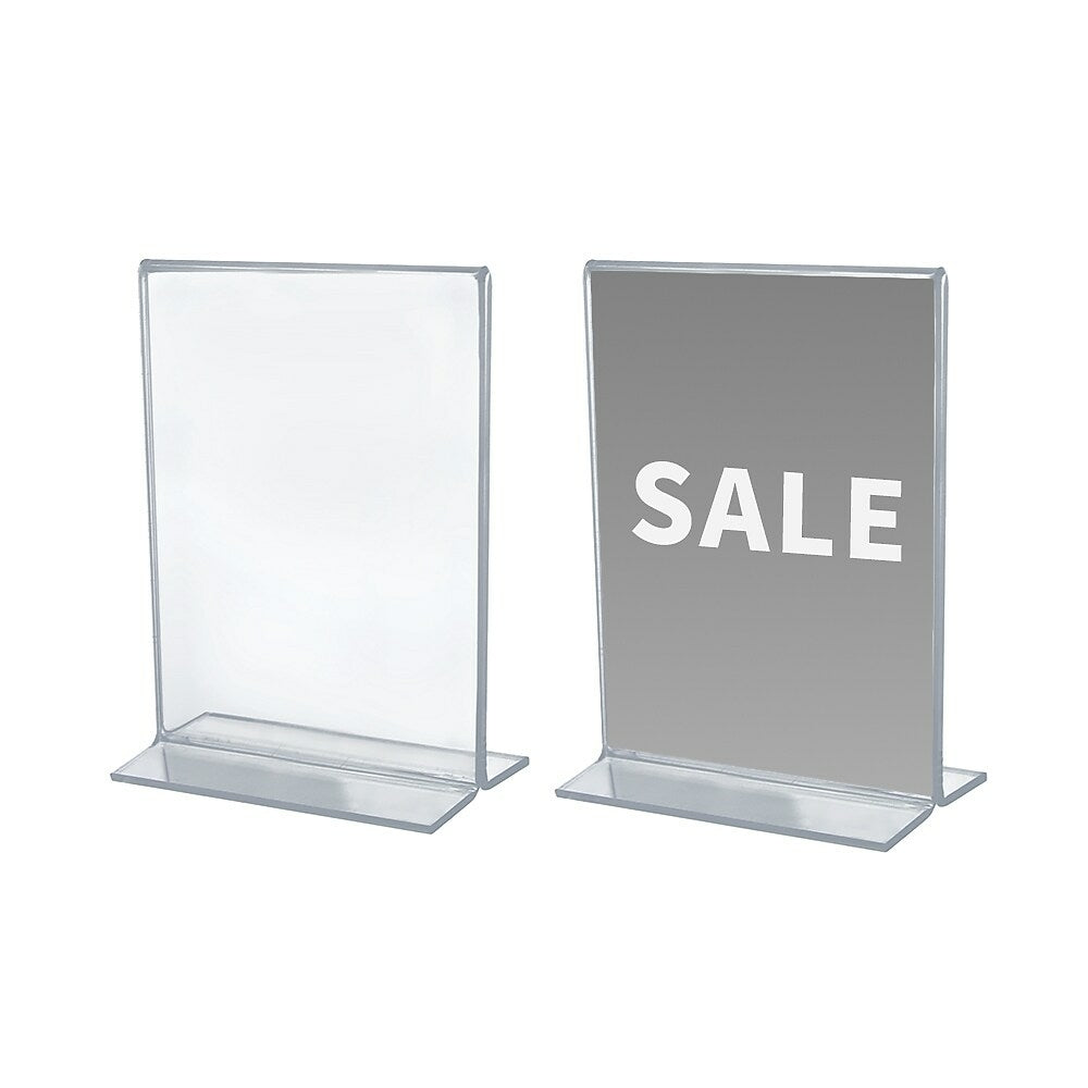 Image of Futech CTS0208 Acrylic Letter Size Sign Holder - 4 Pack