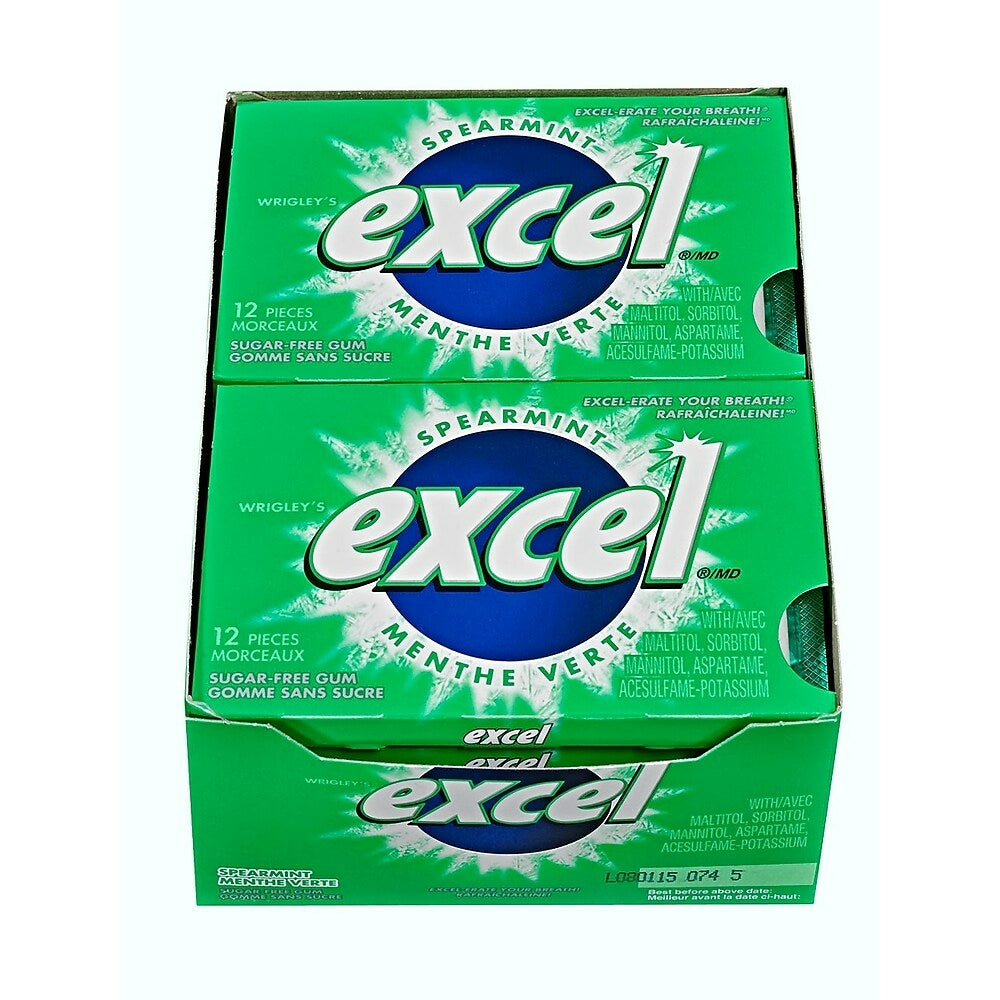 Image of Excel Spearmint Sugar-Free Gum - 12 Pack