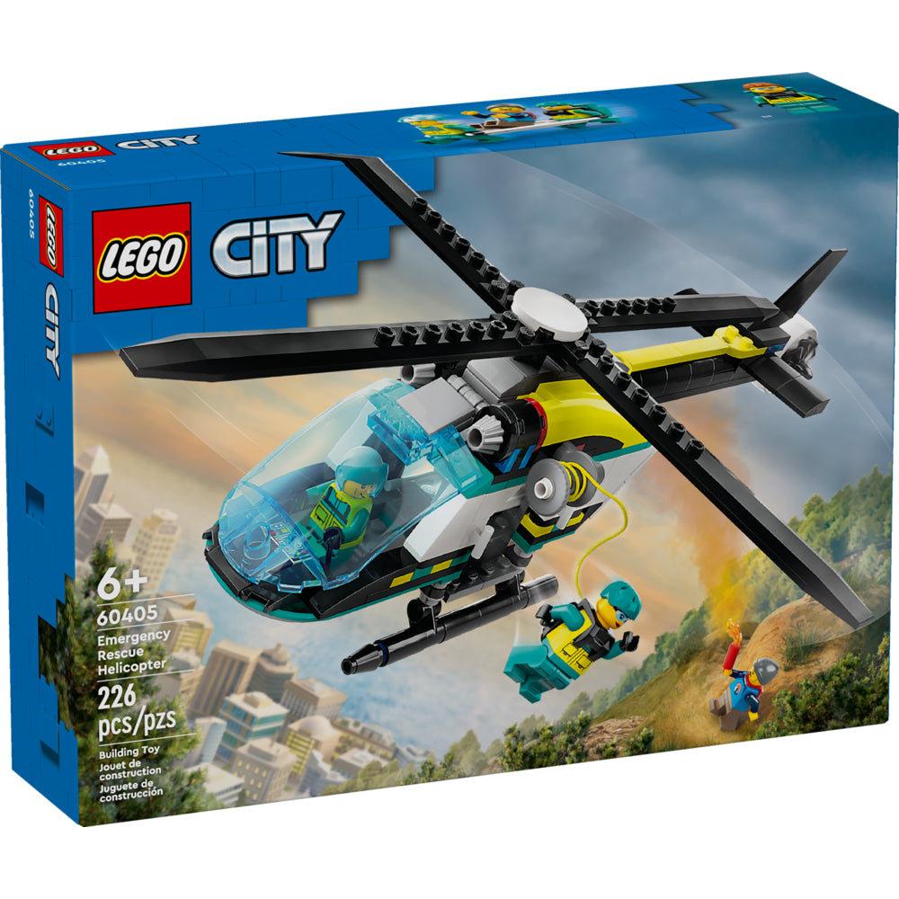 Image of LEGO City Emergency Rescue Helicopter - 226 Pieces