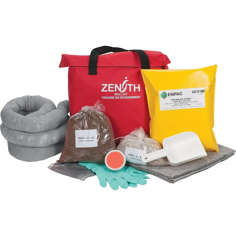 Image of Zenith Safety 17-Gallon Western Canada Spill Kits, Universal, With Nylon Bag