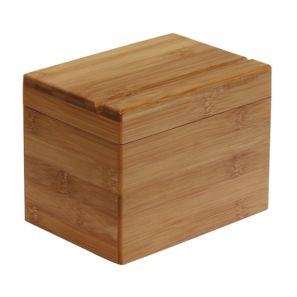 Image of Oceanstar RB1408 Bamboo Recipe Box with Divider