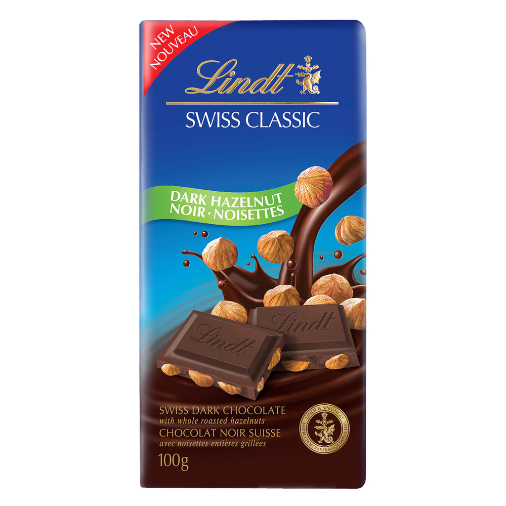 Image of Lindt Swiss Classic Dark Hazelnut - 100g (427992)