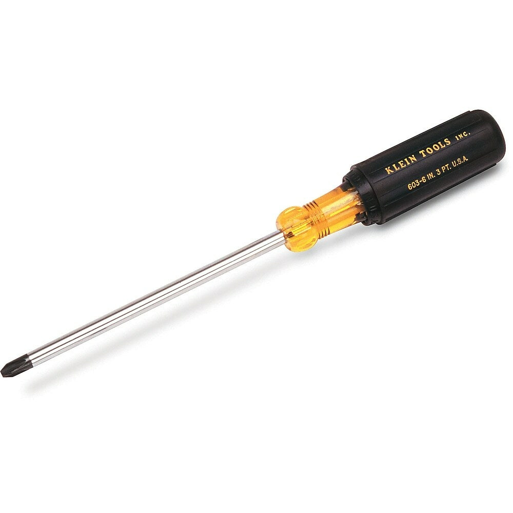 Image of Klein Tools Klein Cushion-Grip Screwdrivers-Round Shank - Special Profilated Phillips Tip - 3 Pack