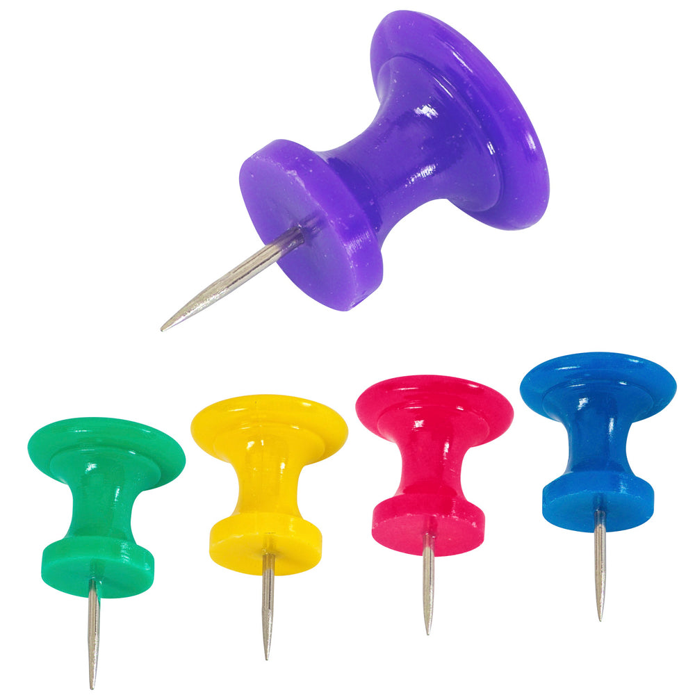 Image of Merangue Large Push Pins - Assorted Colours, 10 Pack