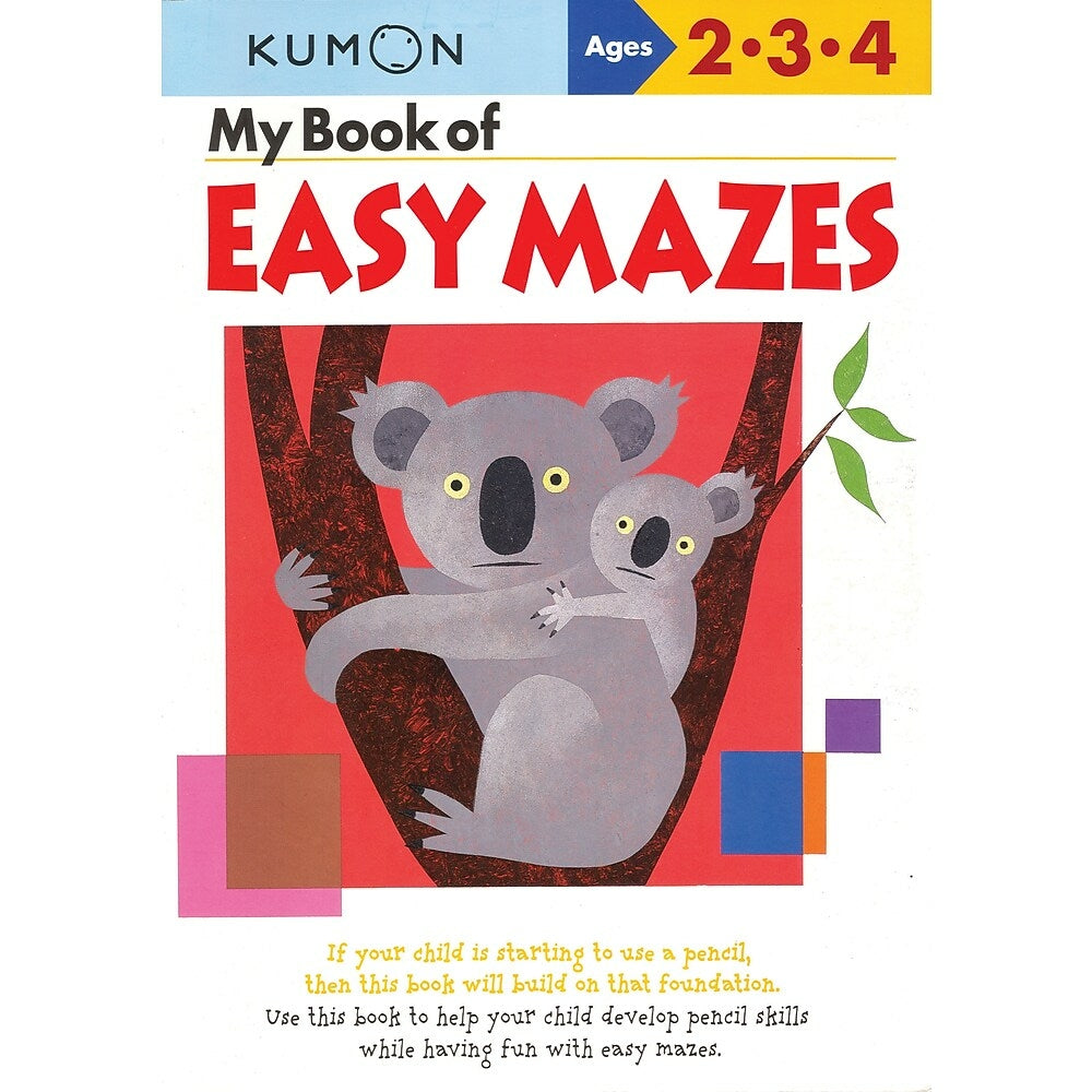 Image of Kumon Publishing Kid's Educational Workbooks - My Book Of Easy Mazes - Grade Preschool JK - SK