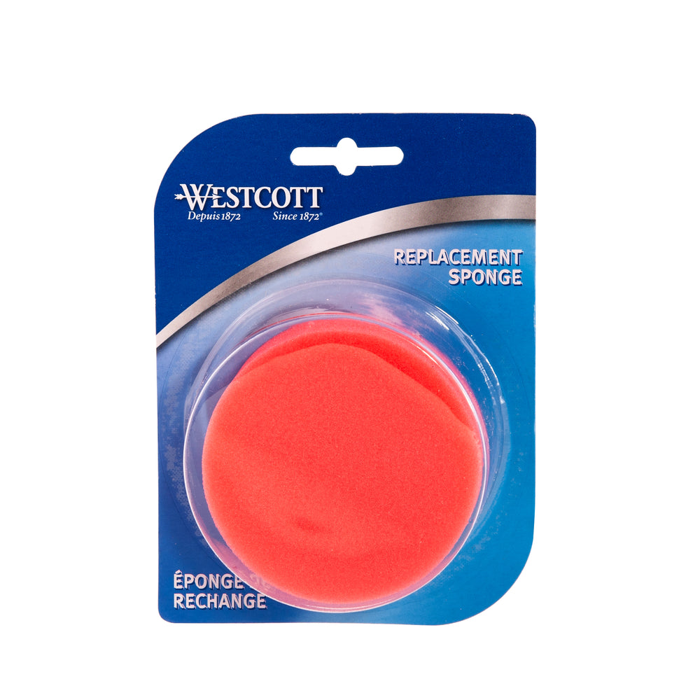 Image of Westcott Sponge Moistener Refill - 3" Diameter - Pink