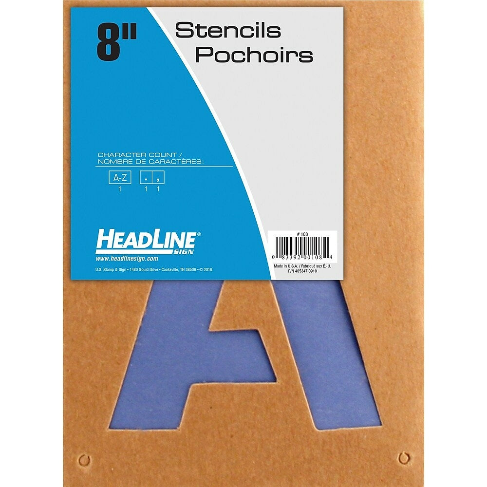 Image of HeadLine 8" Stencils - Letters