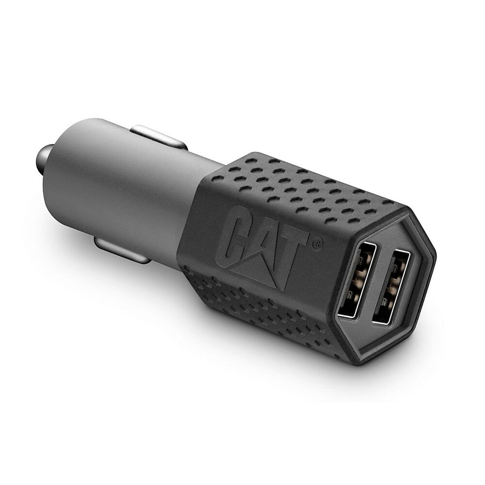 Image of Cat Dual USB 3.4amp DC Adapter, Black
