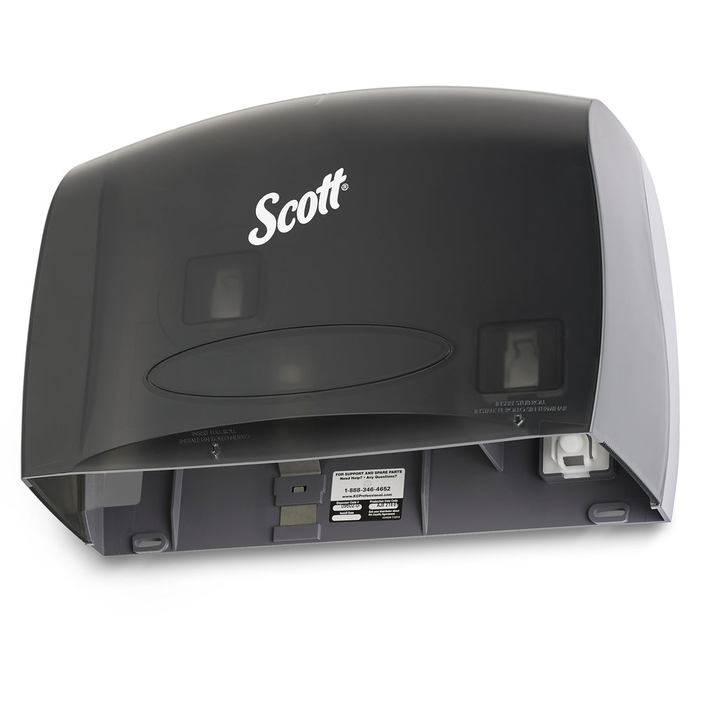 Image of Scott Essential Jumbo Roll (JRT) Coreless Toilet Paper Dispenser (09602) - Black