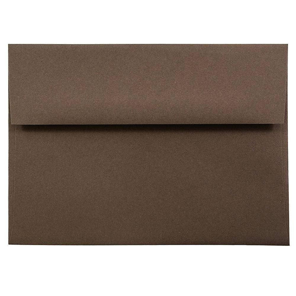 Image of JAM Paper A7 Invitation Envelopes, 5.25 x 7.25, Chocolate Brown Recycled, 1000 Pack (233711B)