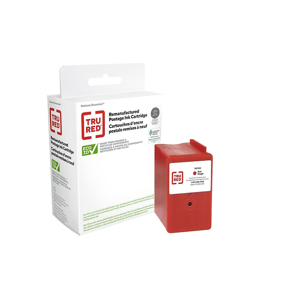 Image of TRU RED Pitney Bowes 793-5 Postage Meter Ink Cartridge - Standard Yield - Fluorescent Red