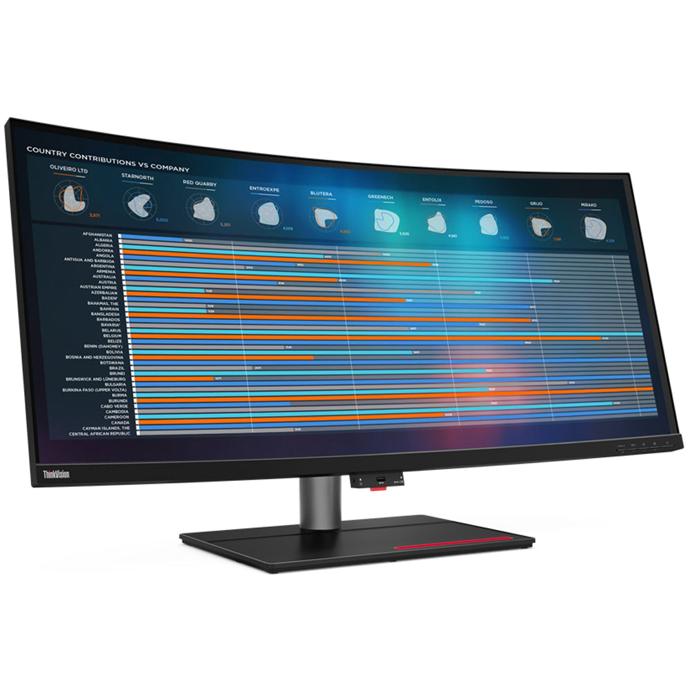 Image of Lenovo ThinkVision P40w-20 39.7" 5120 x 2160 5K2K Ultra-Wide Curved Monitor - 62C1GAR6US