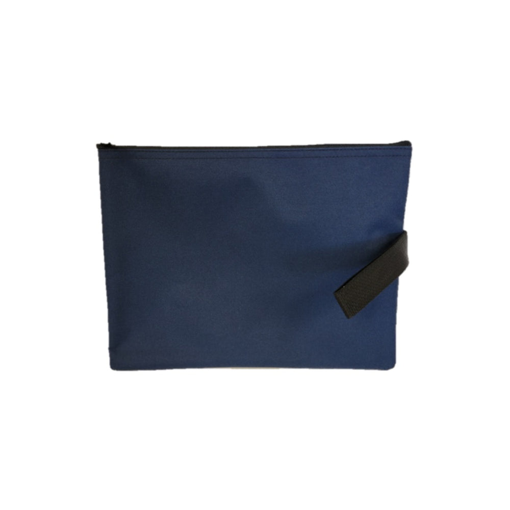 Image of NSSCAN Water-Resistant Nylon Zip Deposit Bag - Blue - 12" x 9"