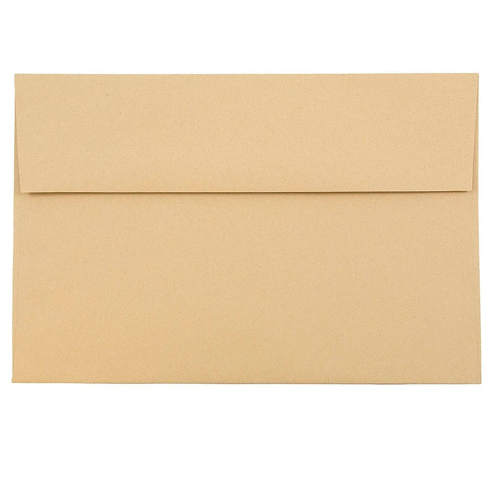 Image of JAM Paper A8 Invitation Envelopes, 5.5 x 8.125, Ginger Brown Recycled, 1000 Pack (49355B)
