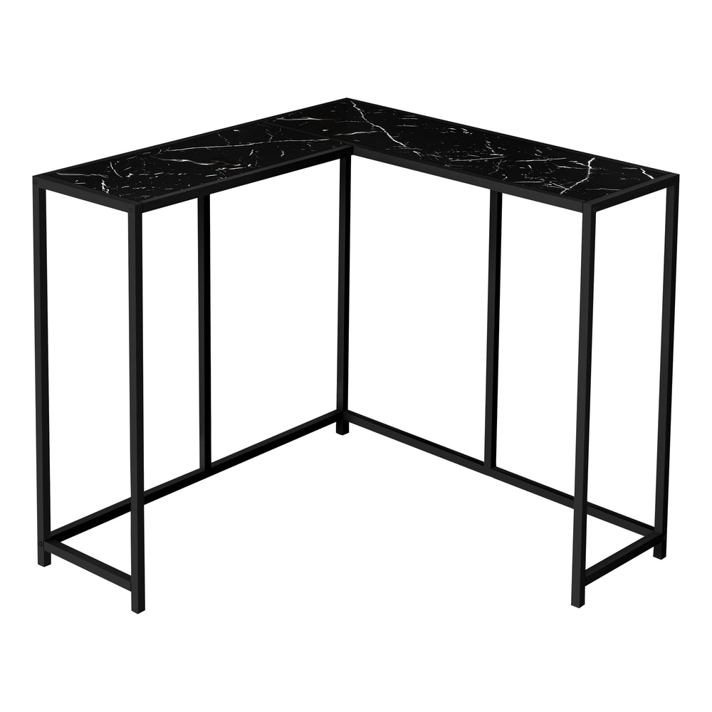 Image of Monarch Specialties - 2158 Accent Table - Console - Entryway - Narrow - Corner - Bedroom - Metal - Black Marble Look