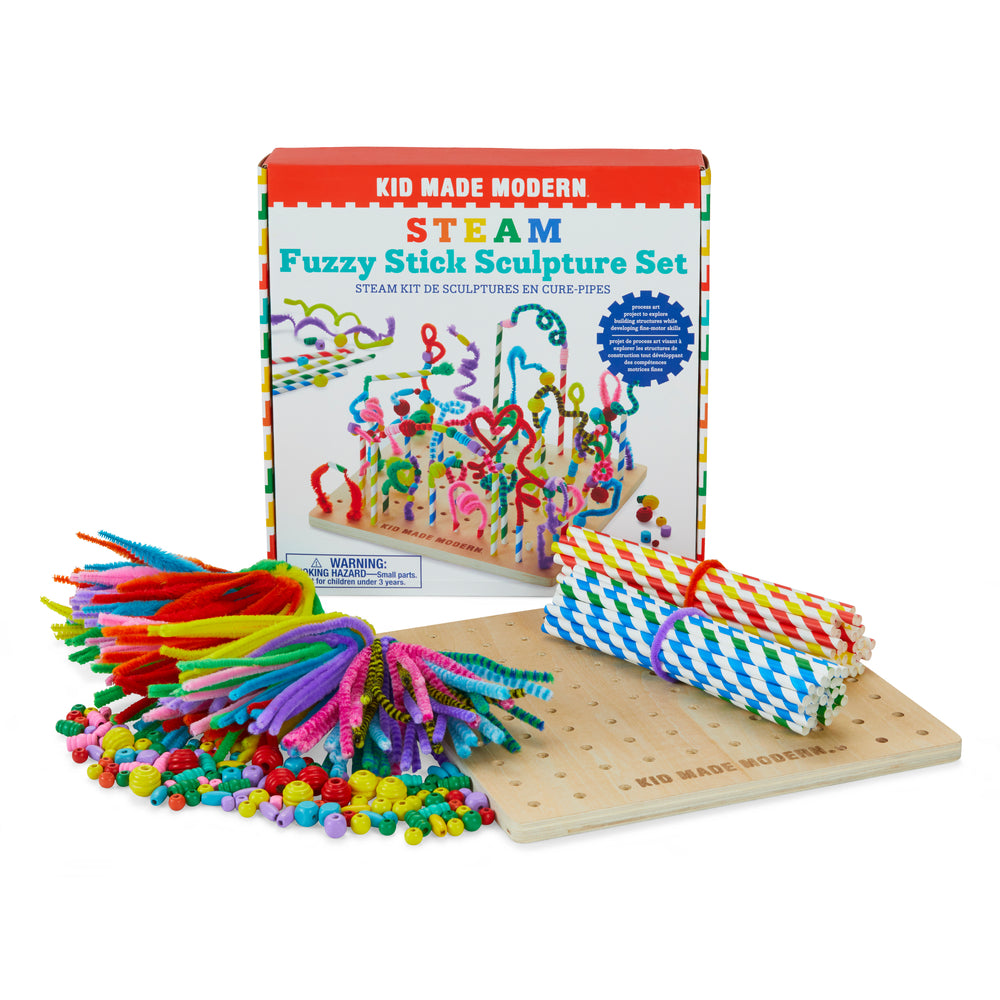 Image of Kid Made Modern STEAM - Fuzzy Stick Sculpture Set