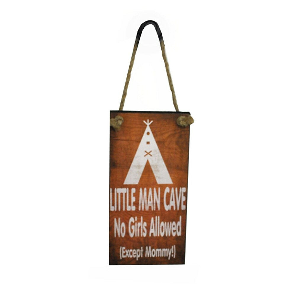 Image of Sign-A-Tology Little Man Cave Door Sign - 9.5" x 5"