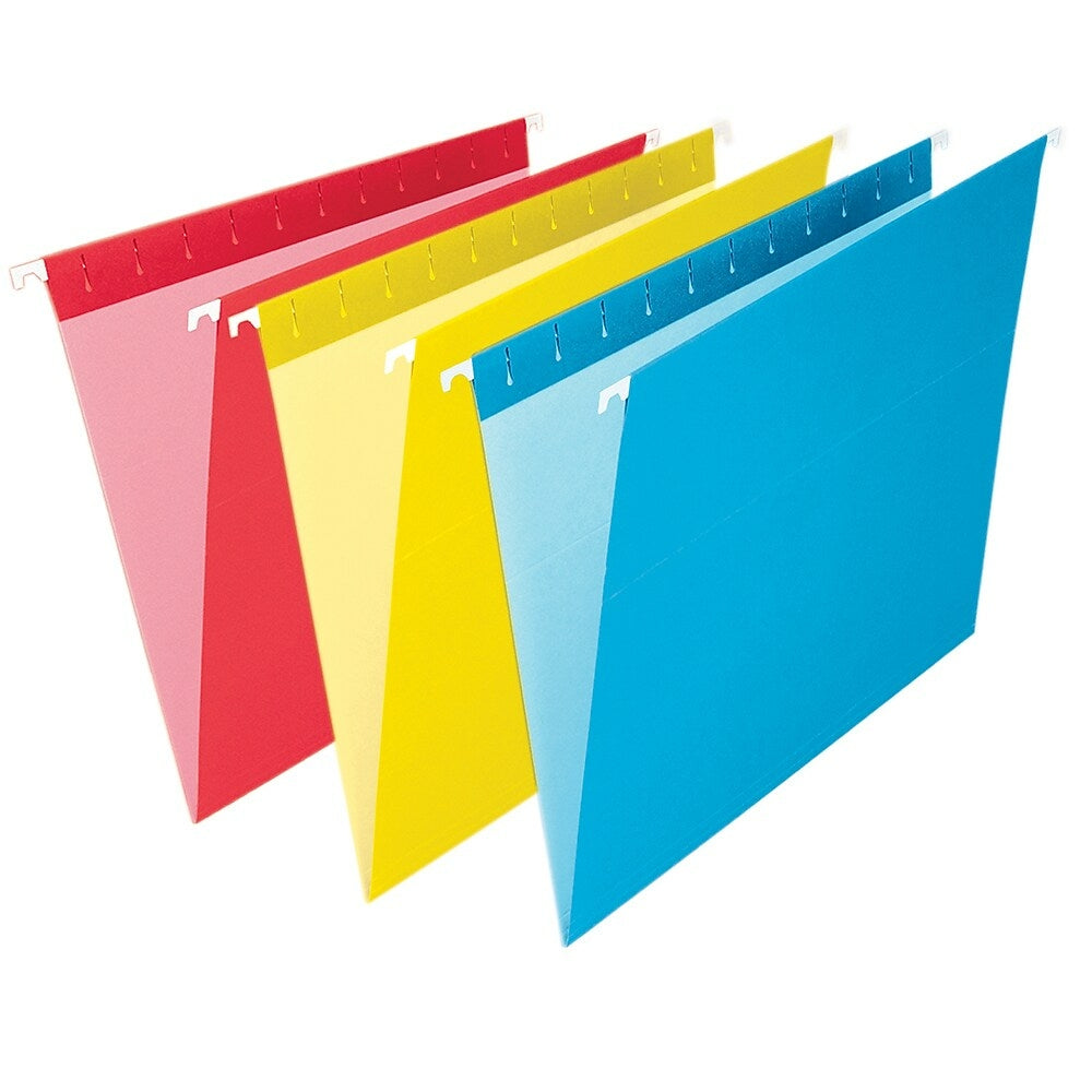 Image of Staples Assorted Hanging File Folders - Letter Size - 25 Pack