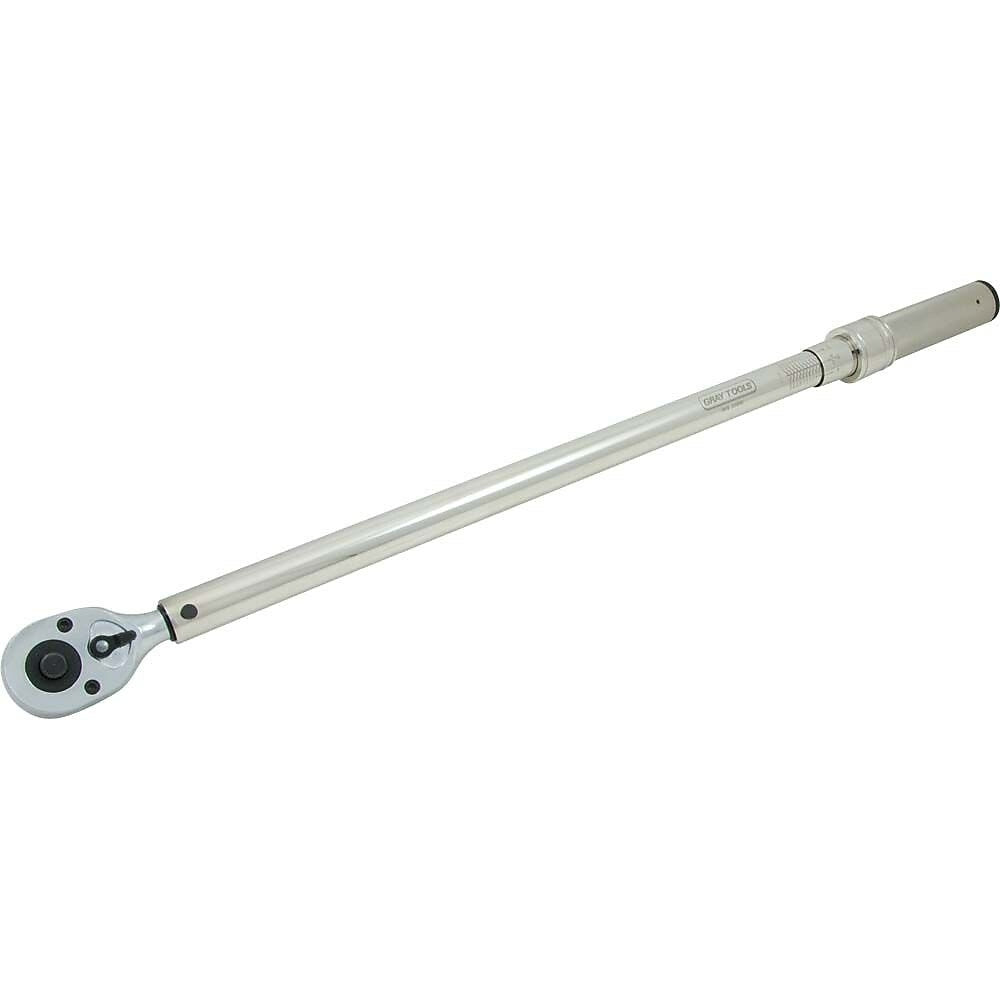Image of Gray Tools 1/2" Drive Micro-adjustable Torque Wrench, 25-250 Ft.lbs