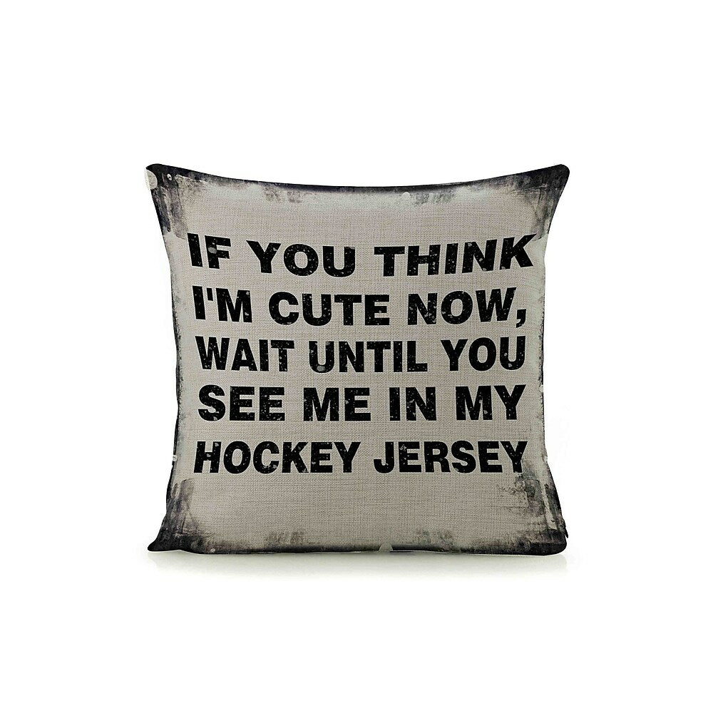 Image of Sign-A-Tology Hockey Jersey Pillow - 18" x 18"