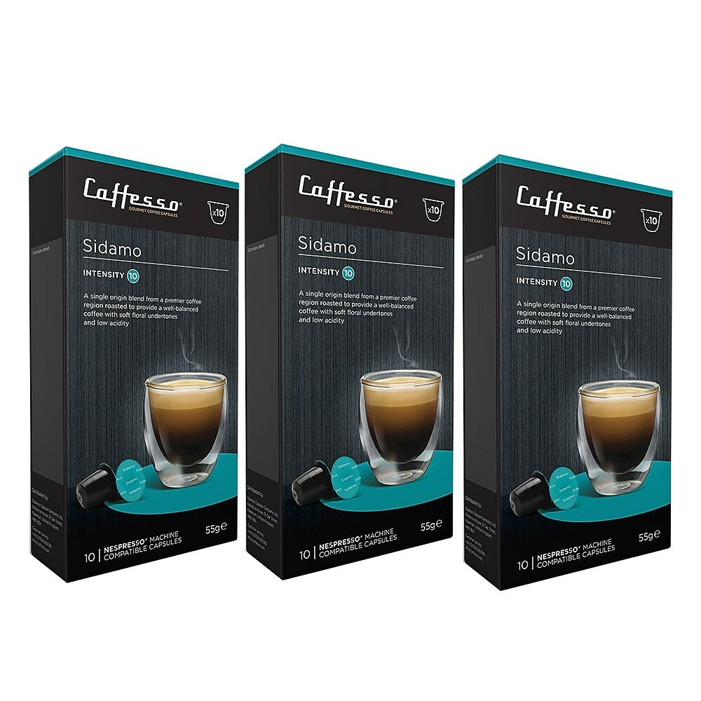 Image of Caffesso Sidamo Espresso Capsules - Intensity 10 - 30 Pack