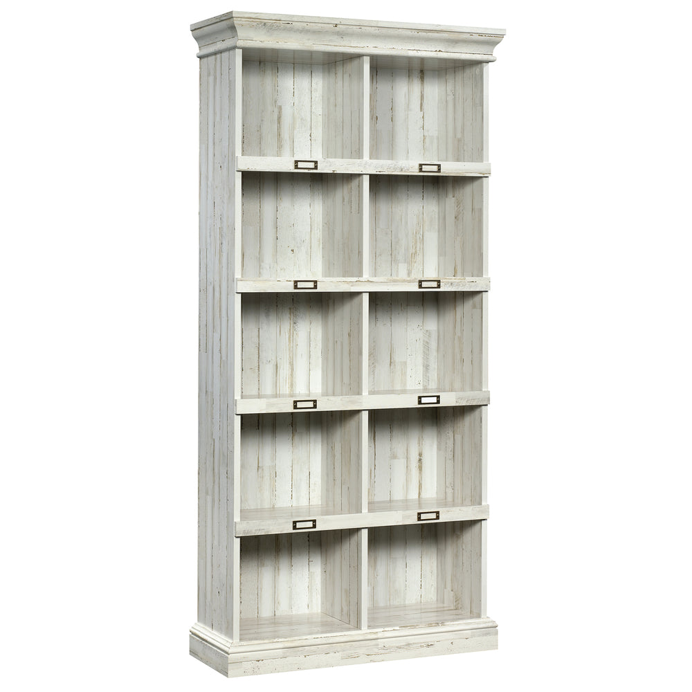 Image of Sauder Barrister Lane Tall Bookcase - 8 shelves - 75.04" H - White Plank (423671)