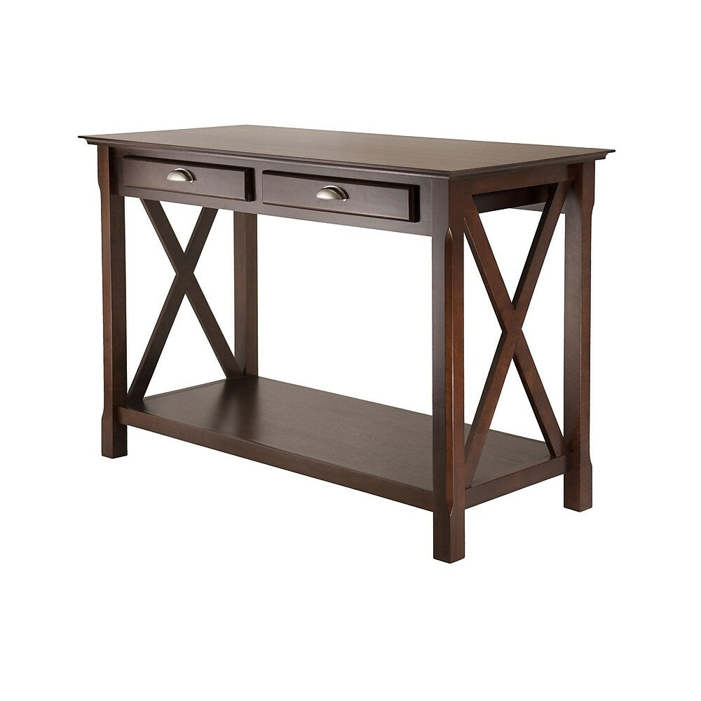 Image of Winsome Xola Console Table With 2 Drawers, Cappuccino, Brown