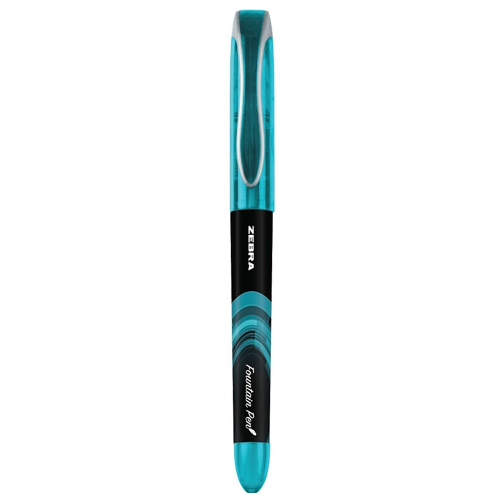 Image of Zebra Fountain Pen - Teal Ink