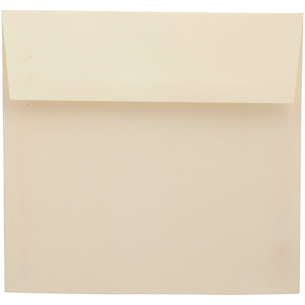 Image of JAM Paper 8.5 x 8.5 Square Envelopes, Cream Mohawk Opaque, 50 Pack (MOOP517I), Beige