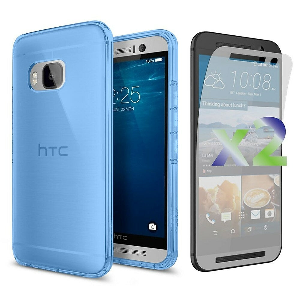 Image of Exian Transparent Case for HTC One M9 - Blue