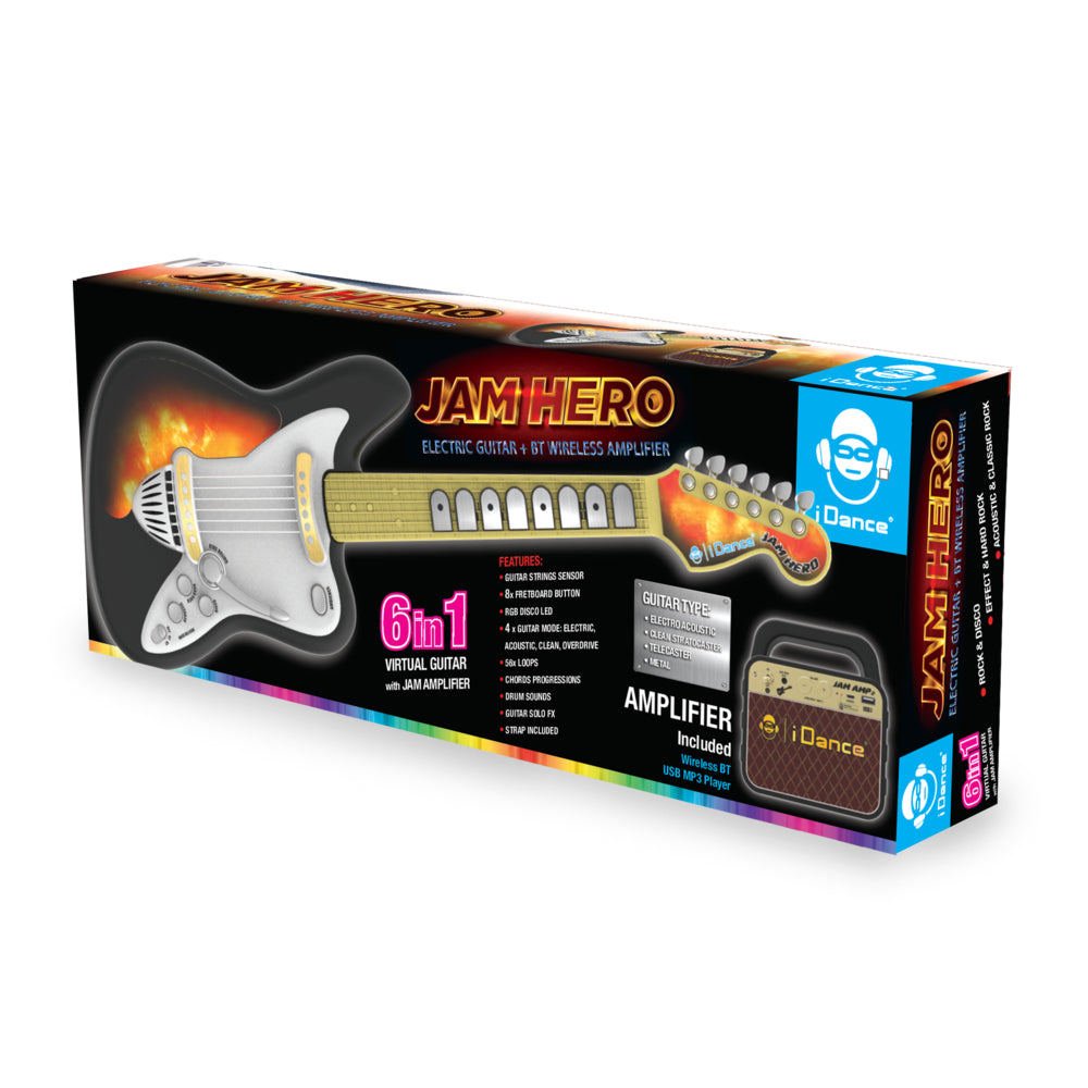 Image of iDance Jam Hero Guitar W/ Mini Amplifier