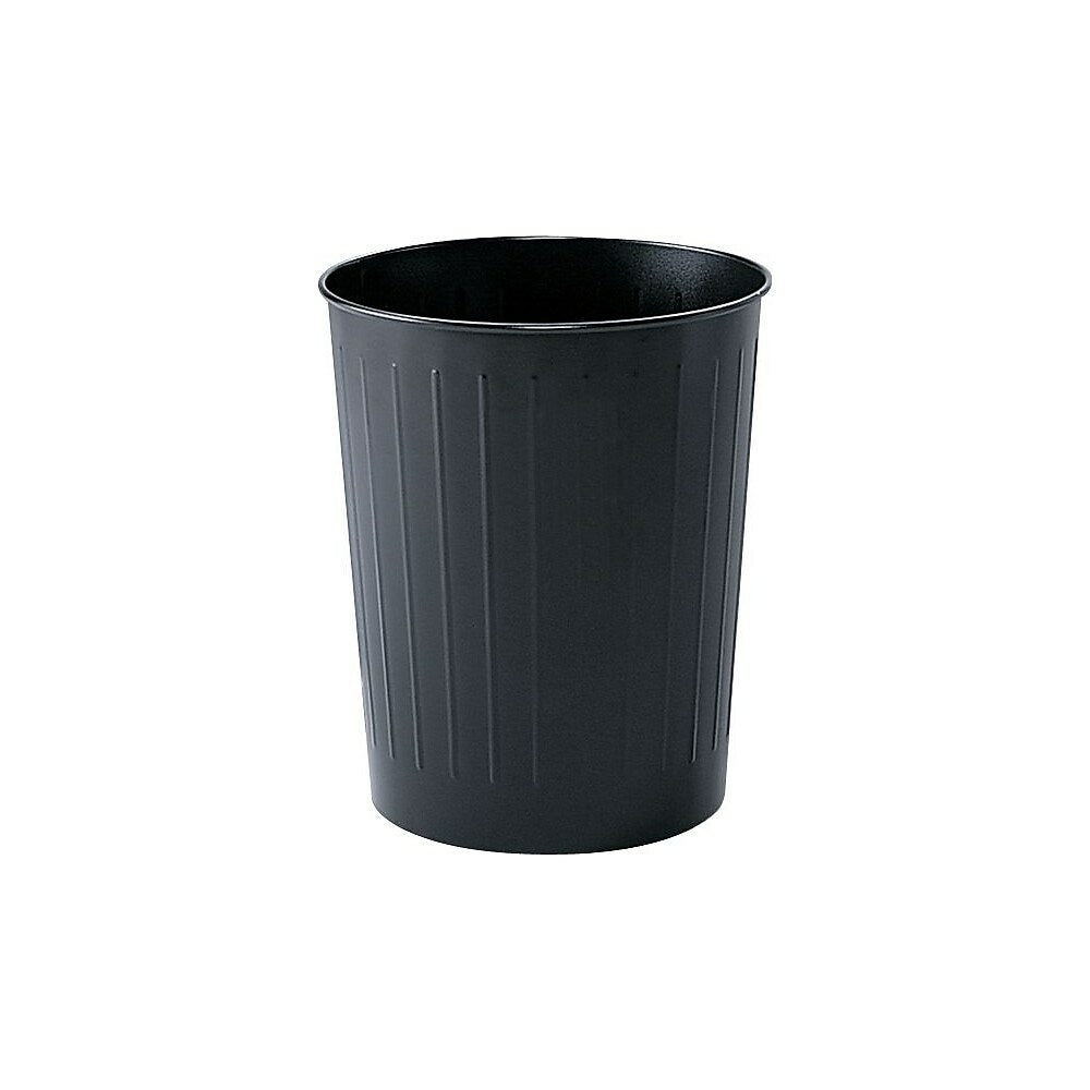 Image of Safco Round Wastebasket, Black