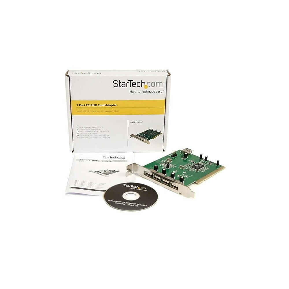 Image of StarTech 7 Port PCI USB Card Adapter