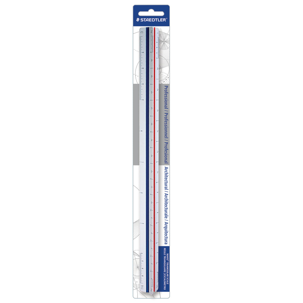 Image of Staedtler 12" Triangular Architect Imperial Scale