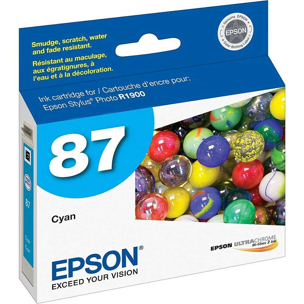 Image of Epson 87 Cyan Ink Cartridge