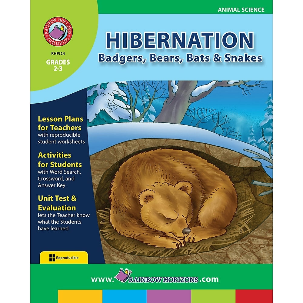 Image of eBook: Hibernation: Badgers, Bears, Bats & Snakes (PDF version - 1-User Download) - ISBN 978-1-55319-187-2 - Grade 2 - 3