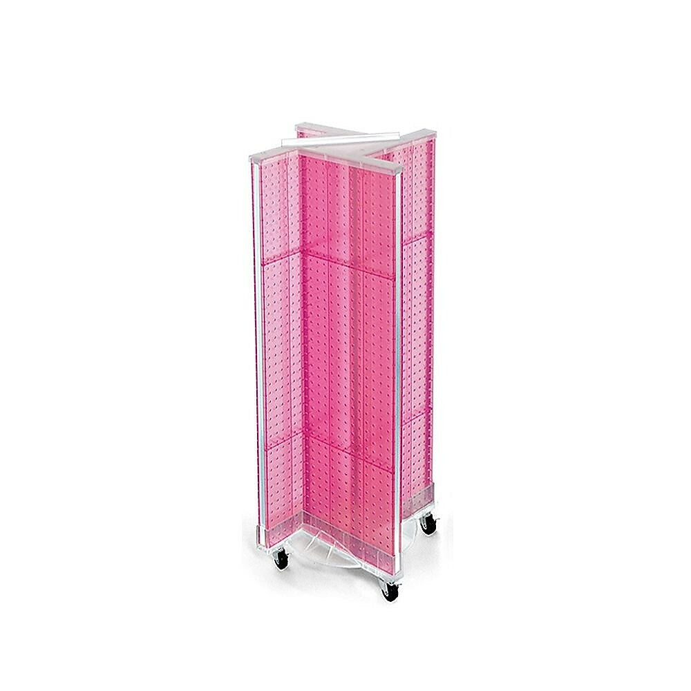 Image of Azar Displays Pegboard Pinwheel Unit, 44" x 13.5", Pink (700443-PNK)