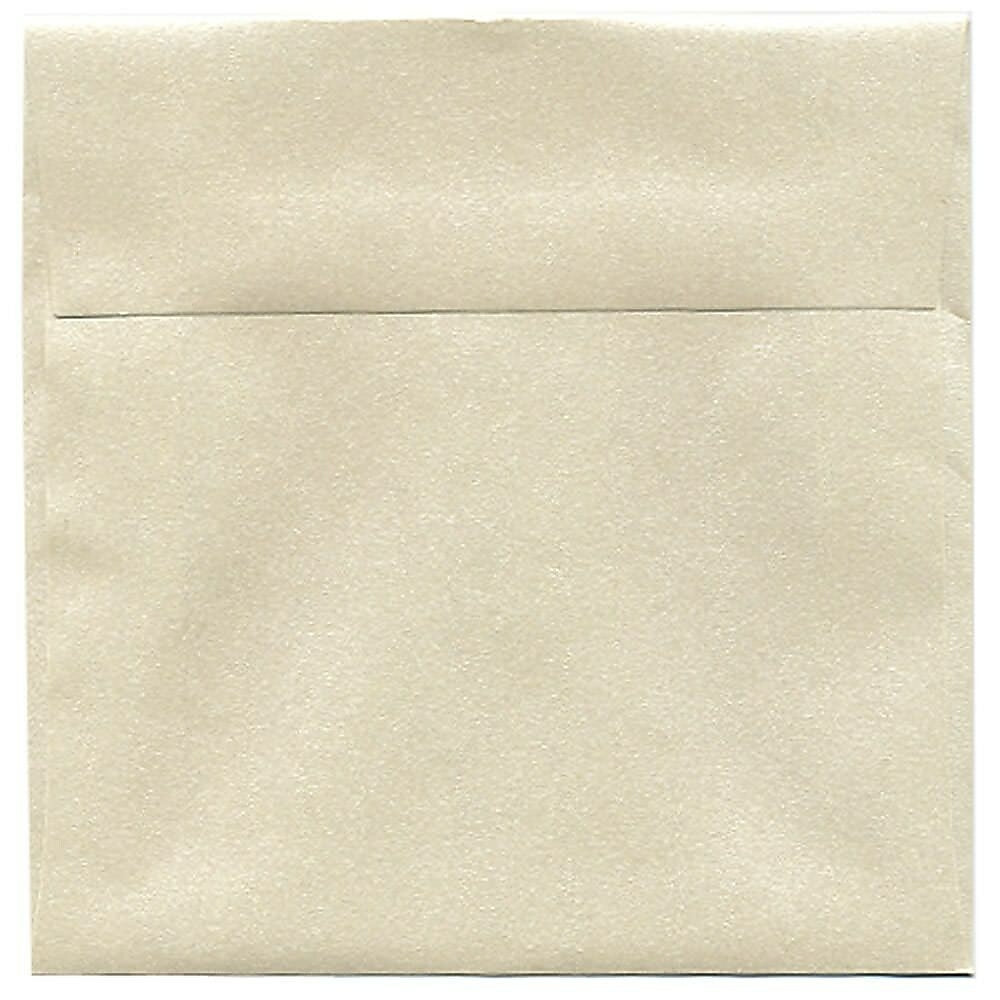 Image of JAM Paper 6 x 6 Square Envelopes, Stardream Metallic Opal, 50 Pack (GCST500I), White