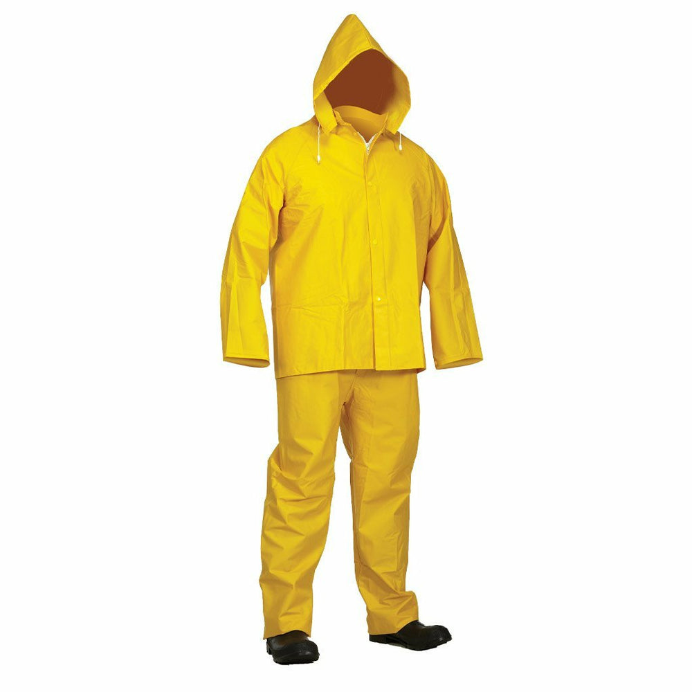 Image of Forcefield 3 PC Rainsuit - 35mm - Yellow - PVC-Polyester - 023-50005 - 2XL