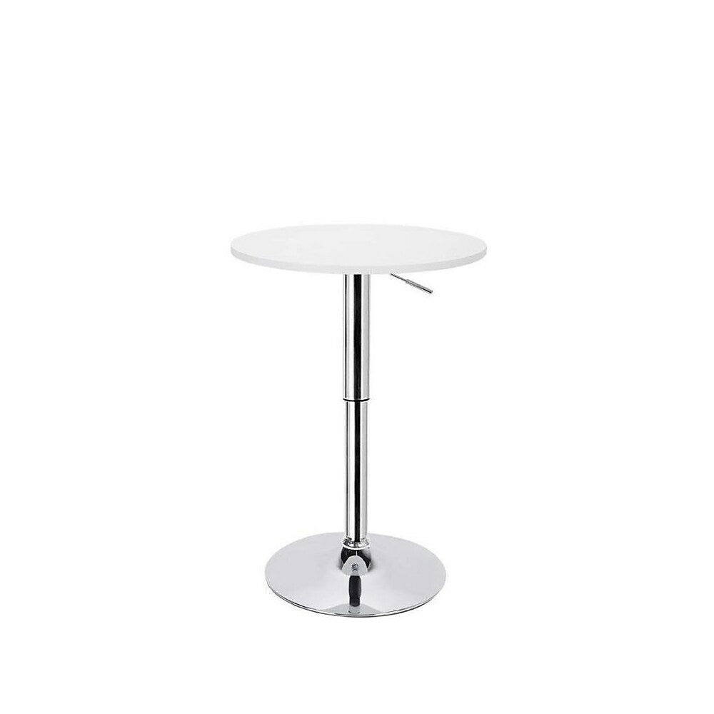 Image of Plata Import Adjustable Bar Table with MDF Wood Top