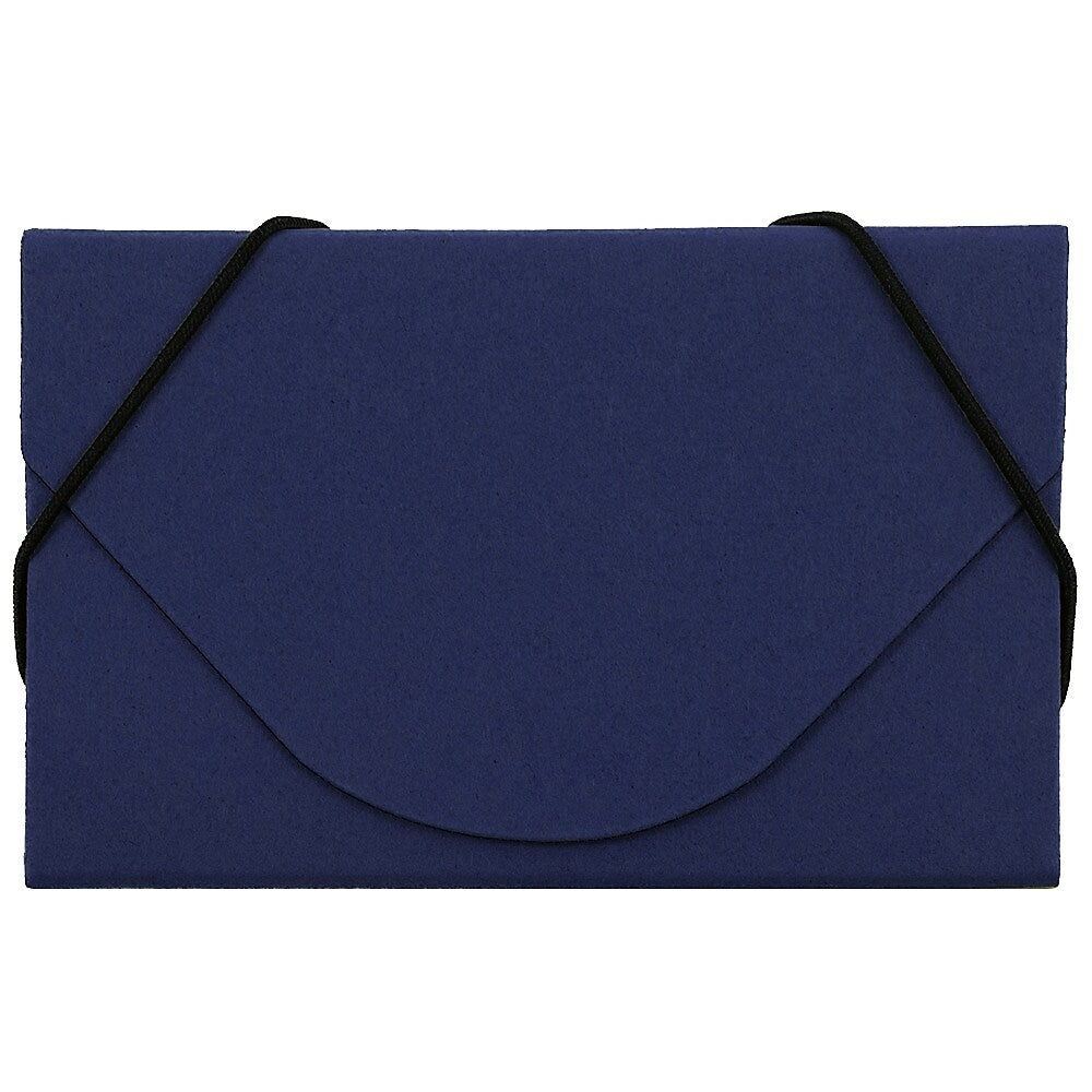 Image of JAM Paper Kraft Ecoboard Business Card Case, Royal Blue Recycled Kraft, 5 Pack (2500 208g)