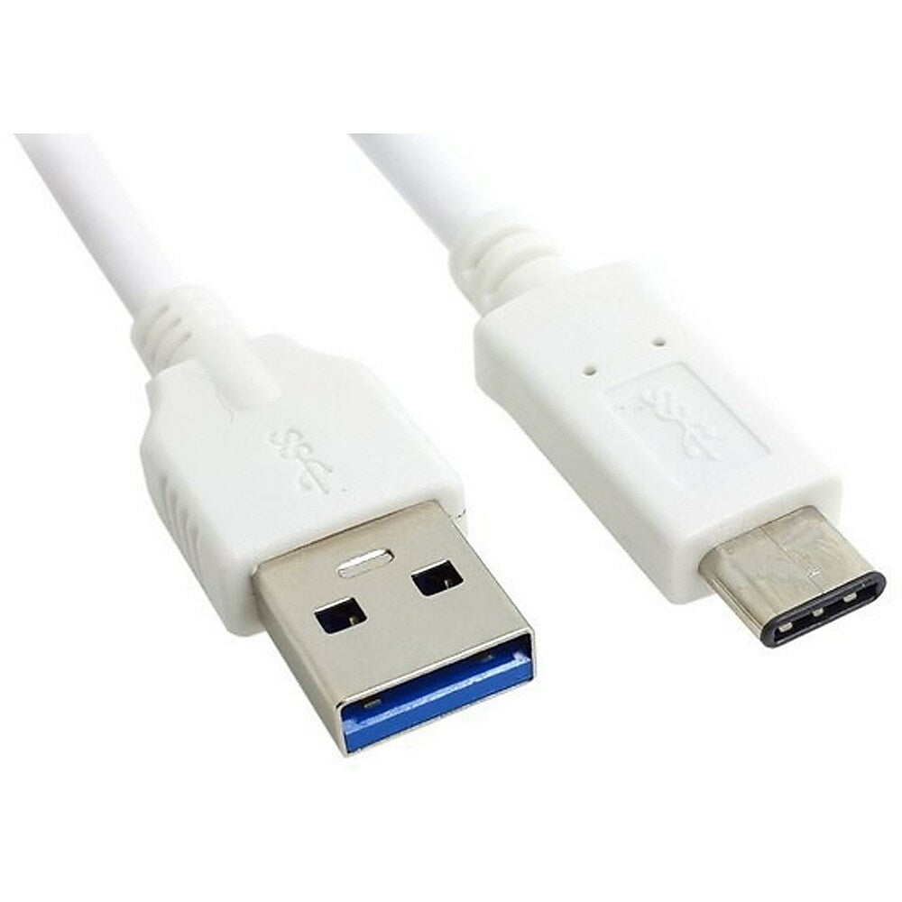 Image of Exian USB Type-C to USB Cable, 1 Meter, White